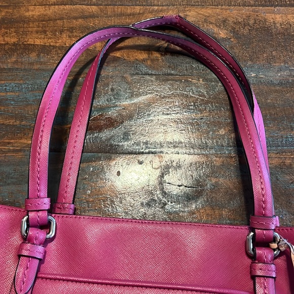 Coach Peyton Leather Jordan Double Zip Carryall - Picture 7 of 16